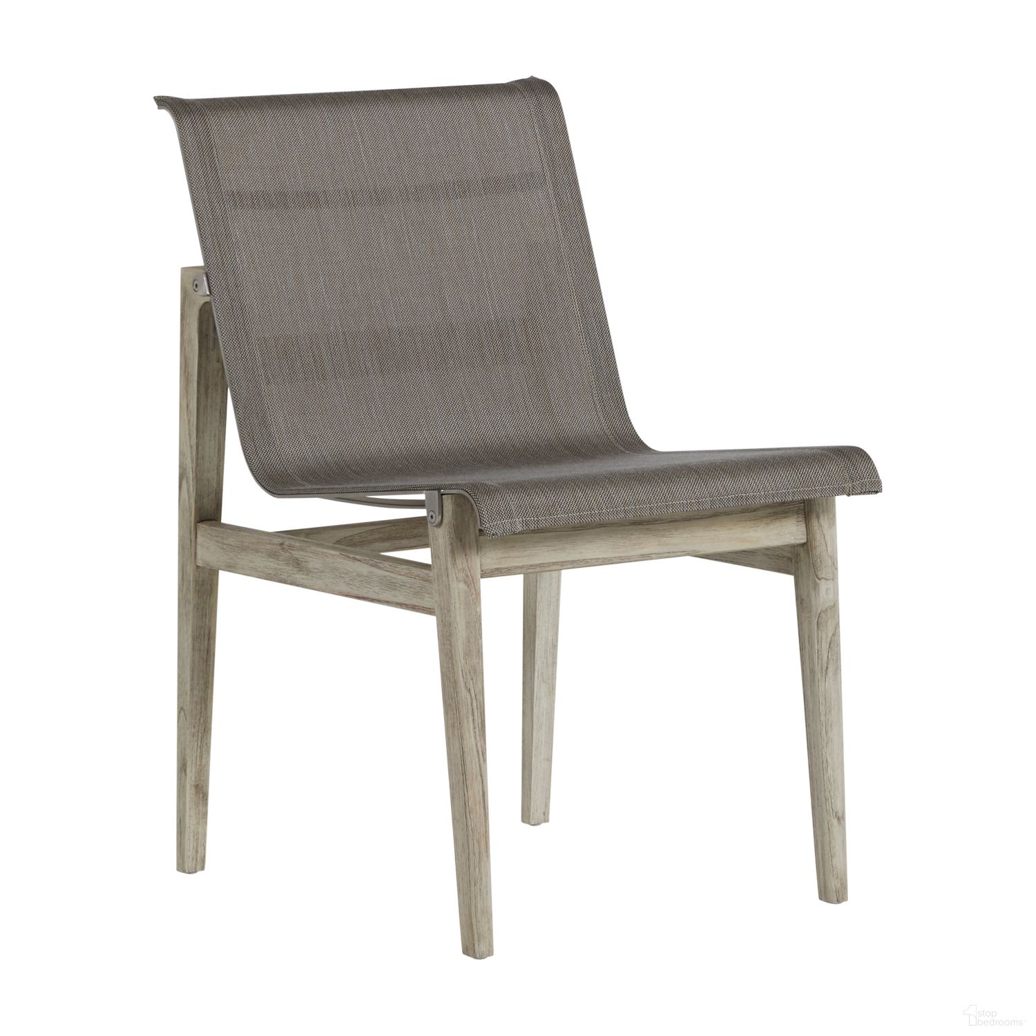 The appearance of Coast Teak Side Chair In Oyster Teak and Heather Gray designed by Summer Classics in the modern / contemporary interior design. This oyster teak/heather gray piece of furniture was selected by 1StopBedrooms from Coast Collection to add a touch of cosiness and style into your home. Sku: 273147. Material: Sling.