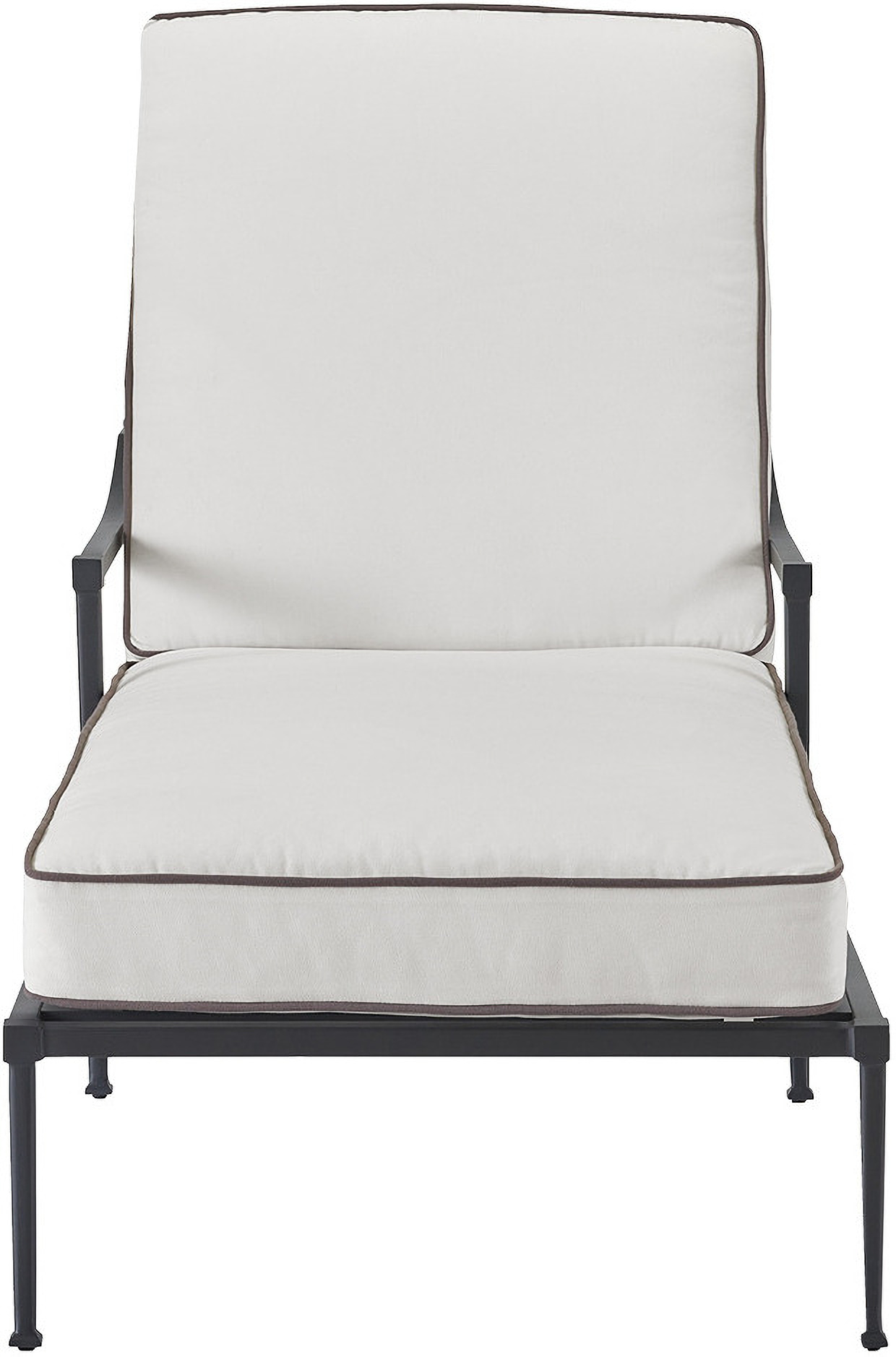 Coastal Living Seneca Chaise Lounge In Charcoal by Universal