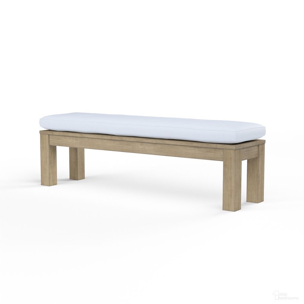 The appearance of Coastal Teak Dining Bench in Canvas Natural designed by Sunset West in the transitional interior design. This canvas natural piece of furniture was selected by 1StopBedrooms from Coastal Teak Collection to add a touch of cosiness and style into your home. Sku: SW5501-BNCH-5404. Material: Teak.