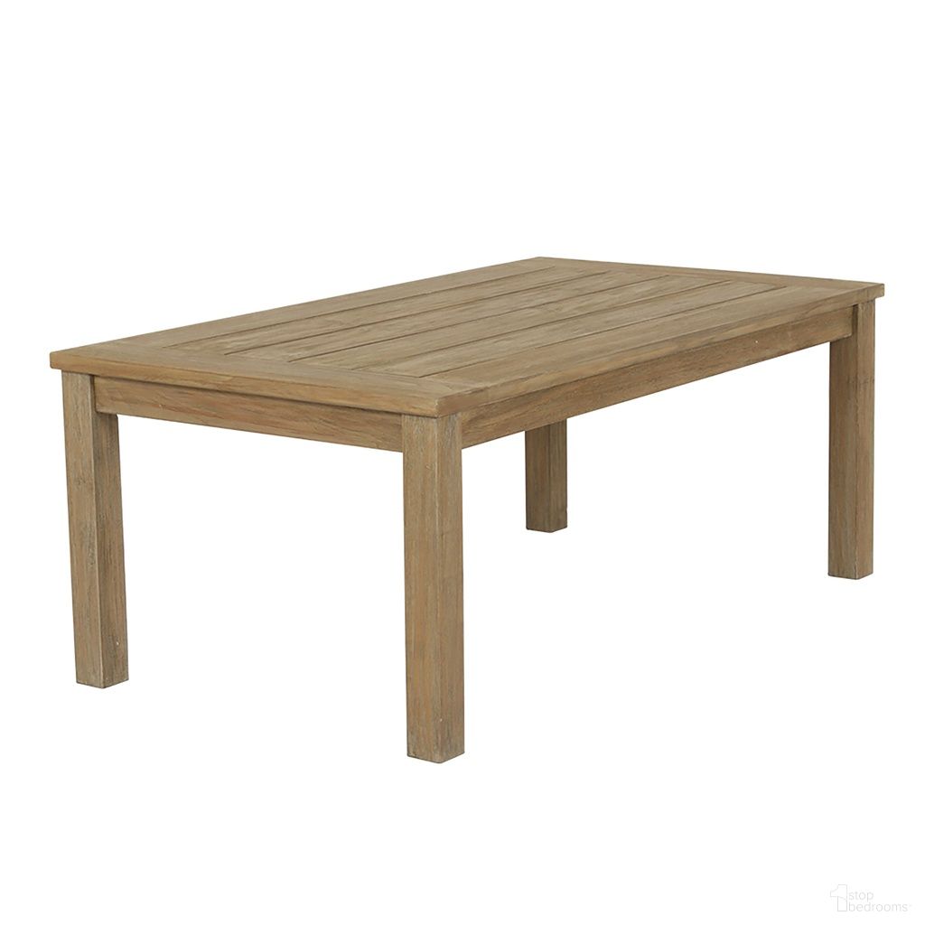 The appearance of Coastal Teak Rectangular Coffee Table in Light Wood designed by Sunset West in the transitional interior design. This light wood piece of furniture was selected by 1StopBedrooms from Coastal Teak Collection to add a touch of cosiness and style into your home. Sku: SW5501-CT. Material: Teak.