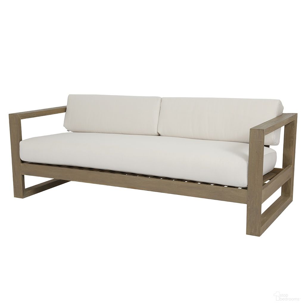The appearance of Coastal Teak Sofa in Light Wood designed by Sunset West in the transitional interior design. This light wood piece of furniture  was selected by 1StopBedrooms from Coastal Teak Collection to add a touch of cosiness and style into your home. Sku: SW5501-23-CCAN-STKIT. Material: Teak.
