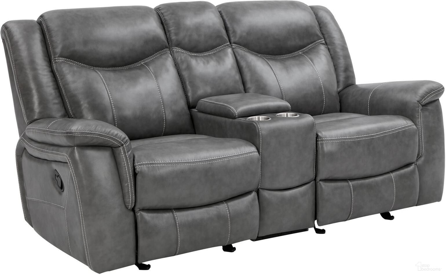 The appearance of Conrad Upholstered Motion Loveseat Cool Grey designed by Coaster in the transitional interior design. This grey piece of furniture was selected by 1StopBedrooms from Conrad Collection to add a touch of cosiness and style into your home. Sku: 650355. Material: Upholstered.