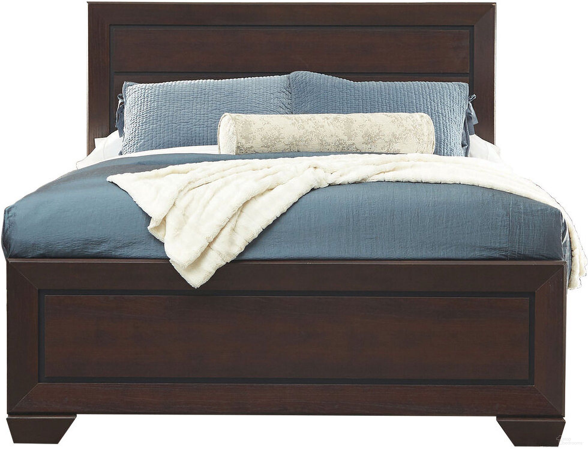 Kauffman California King Panel Bed Dark Cocoa