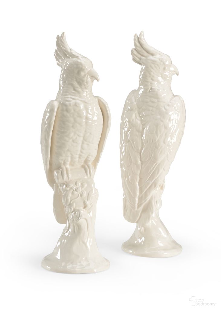 The appearance of Cockatoos (Pr) In White and Cream designed by Chelsea House in the interior design. This white/cream piece of furniture was selected by 1StopBedrooms from Chelsea House Misc Collection to add a touch of cosiness and style into your home. Sku: 382631. Material: Ceramic.