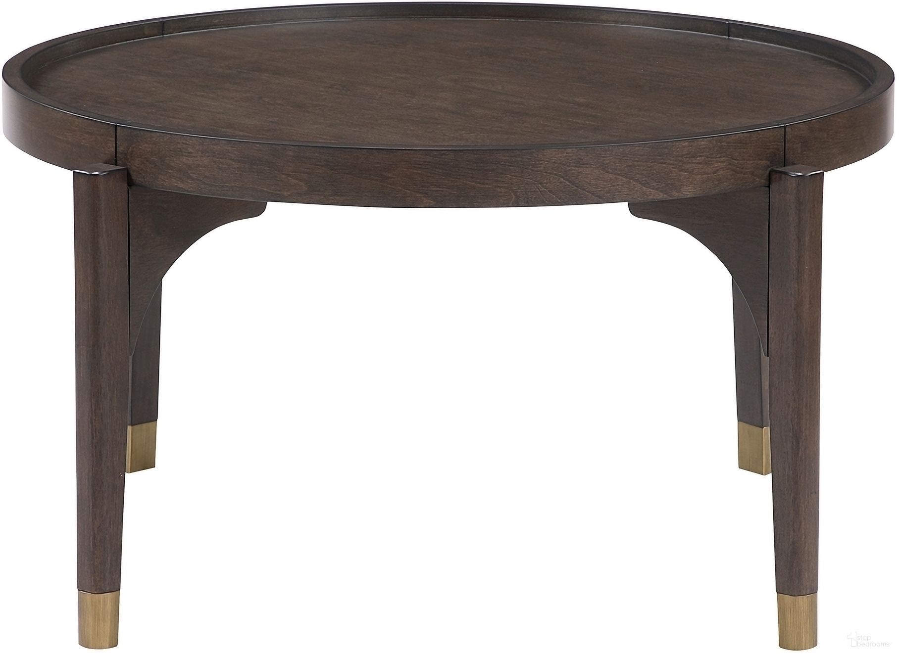 The appearance of Anton Cocktail Table In Brown designed by Homelegance in the transitional interior design. This brown piece of furniture  was selected by 1StopBedrooms from Anton Collection to add a touch of cosiness and style into your home. Sku: 3537-01RD. Material: Wood.