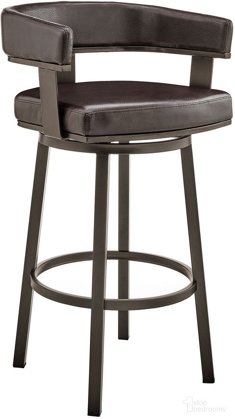 The appearance of Cohen 26 Inch Counter Height Swivel Bar Stool In Java Brown Finish and Chocolate Faux Leather designed by Armen Living in the modern / contemporary interior design. This chocolate piece of furniture was selected by 1StopBedrooms from Cohen Collection to add a touch of cosiness and style into your home. Sku: 721535761944. Material: Stainless Steel.