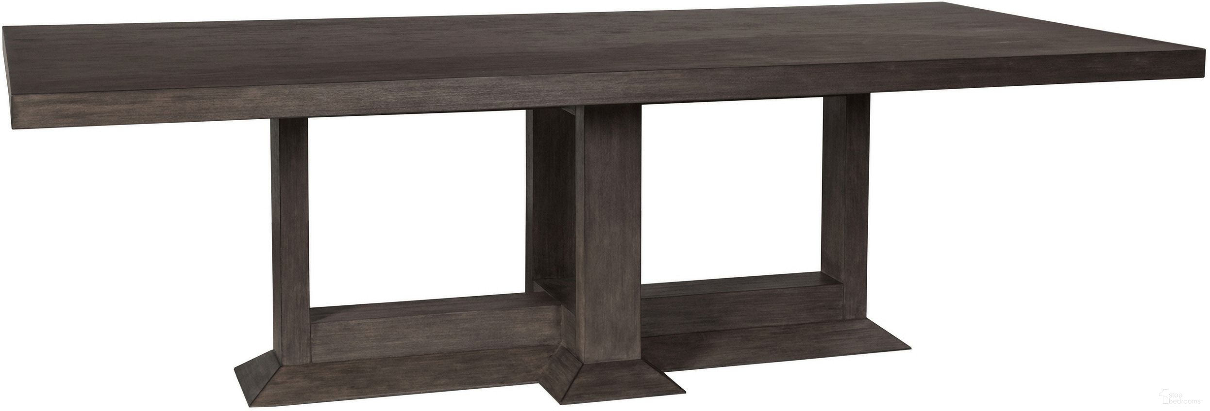 The appearance of Cohesion Program Emissary Rectangular Dining Table In Antico designed by Artistica Home in the transitional interior design. This antico piece of furniture was selected by 1StopBedrooms from Cohesion Program Collection to add a touch of cosiness and style into your home. Sku: 2223-877C-39. Table Base Style: Trestle. Material: Wood. Table Top Shape: Rectangular. Size: 44" x 96".