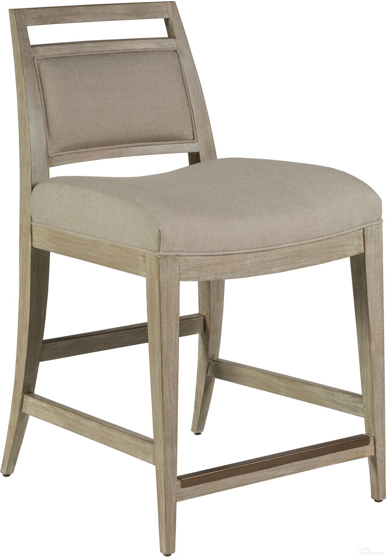 The appearance of Cohesion Program Nico Upholstered Counter Stool In Bianco designed by Artistica Home in the transitional interior design. This bianco piece of furniture was selected by 1StopBedrooms from Cohesion Program Collection to add a touch of cosiness and style into your home. Sku: 2222-895-40-01. Material: Linen.