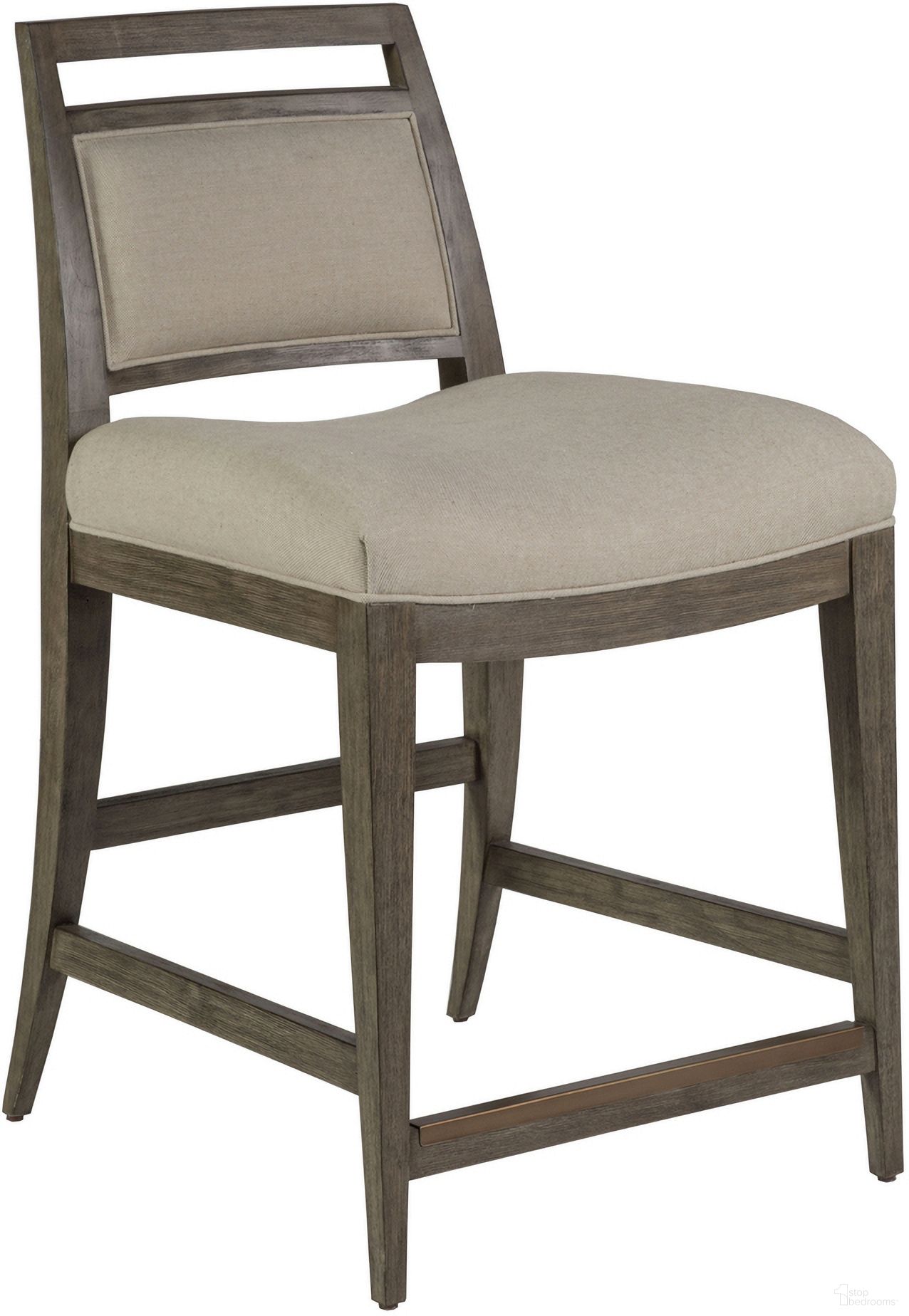 Cohesion Program Nico Upholstered Counter Stool In Grigio