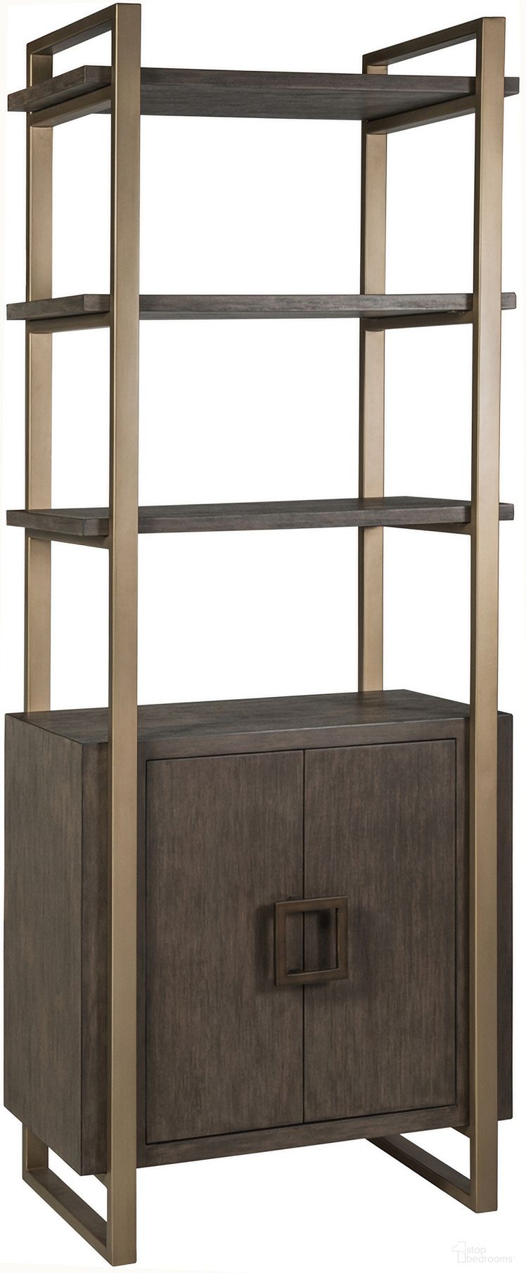 The appearance of Cohesion Program Vertex Bookcase In Antico designed by Artistica Home in the transitional interior design. This antico piece of furniture was selected by 1StopBedrooms from Cohesion Program Collection to add a touch of cosiness and style into your home. Sku: 2004-991-39. Material: Wood.