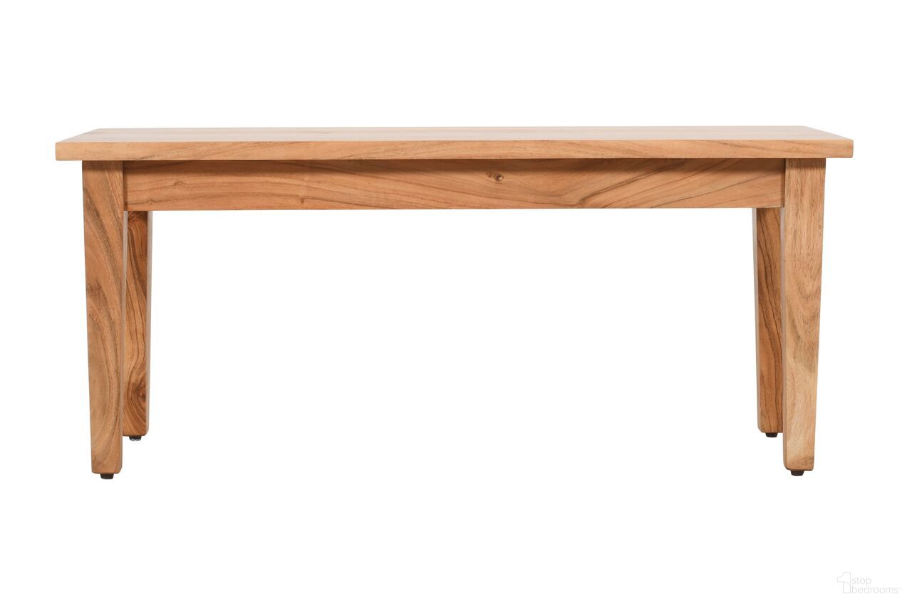 The appearance of Colby 42 Inch Bench In Natural designed by Jofran in the modern / contemporary interior design. This natural piece of furniture  was selected by 1StopBedrooms from Colby Collection to add a touch of cosiness and style into your home. Sku: 2271-COLBYBNN. Material: Acacia.