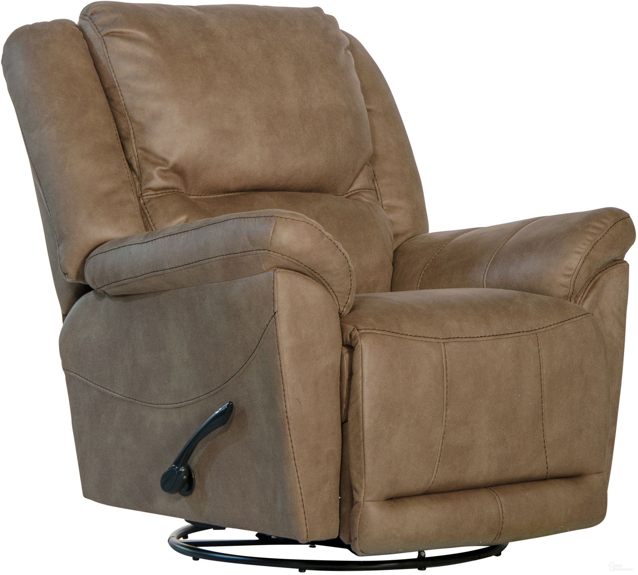 Cole Chaise Swivel Glider Recliner In Camel
