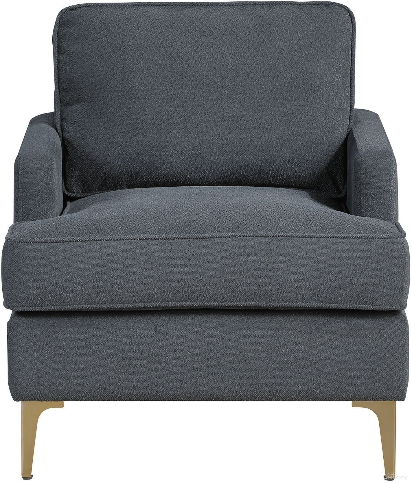 The appearance of Colette Accent Chair In Gray designed by Homelegance in the transitional interior design. This gray piece of furniture was selected by 1StopBedrooms from Colette Collection to add a touch of cosiness and style into your home. Sku: 1051DG-1. Material: Chenille.