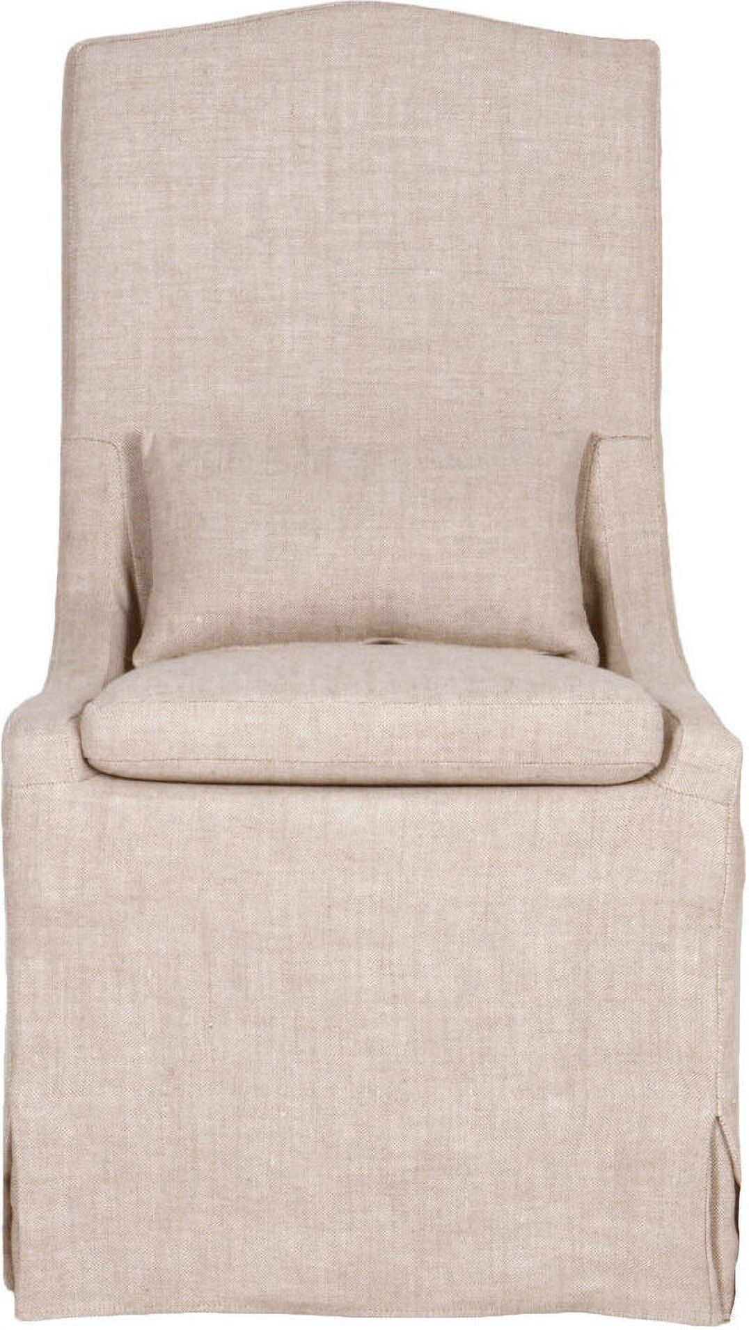 The appearance of Essentials Colette Slipcover Dining Chair Set of 2 In Bisque designed by Essentials For Living in the transitional interior design. This bisque piece of furniture was selected by 1StopBedrooms from Essentials Collection to add a touch of cosiness and style into your home. Sku: 6419UP.BIS. Material: Ash Wood. Chair Type: Side Chair.