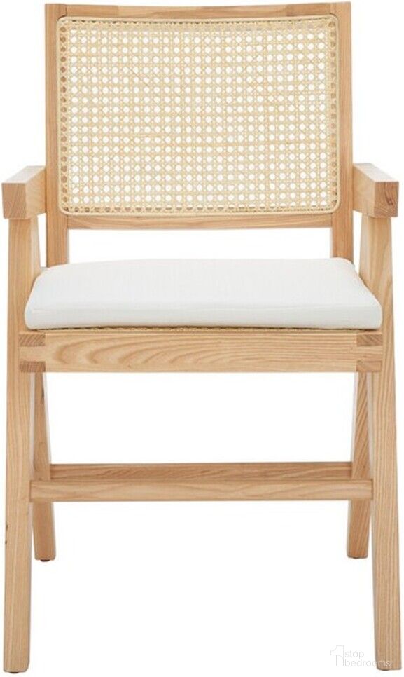 The appearance of Colette Rattan Arm Chair In Natural designed by Safavieh Couture in the modern / contemporary interior design. This natural piece of furniture  was selected by 1StopBedrooms from Colette Collection to add a touch of cosiness and style into your home. Sku: SFV4136B. Material: Ash. Chair Type: Arm Chair.