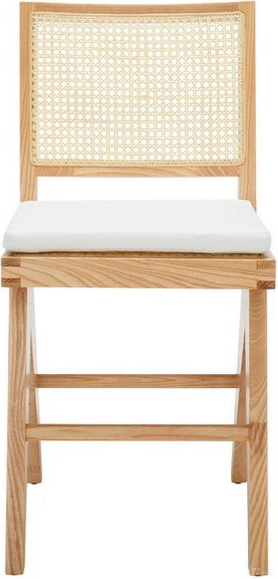 The appearance of Colette Rattan Counter Stool In Natural designed by Safavieh Couture in the modern / contemporary interior design. This natural piece of furniture  was selected by 1StopBedrooms from Colette Collection to add a touch of cosiness and style into your home. Sku: SFV4133B. Material: Wood.