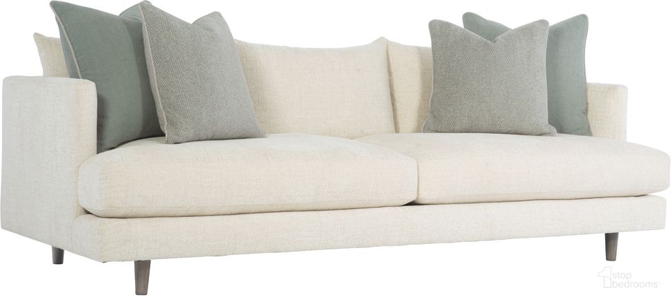 The appearance of Colette Sofa designed by Bernhardt in the modern / contemporary interior design. This cream chenille piece of furniture was selected by 1StopBedrooms from Colette Collection to add a touch of cosiness and style into your home. Sku: P7427A. Material: Wood. Upholstery Material: Chenille.