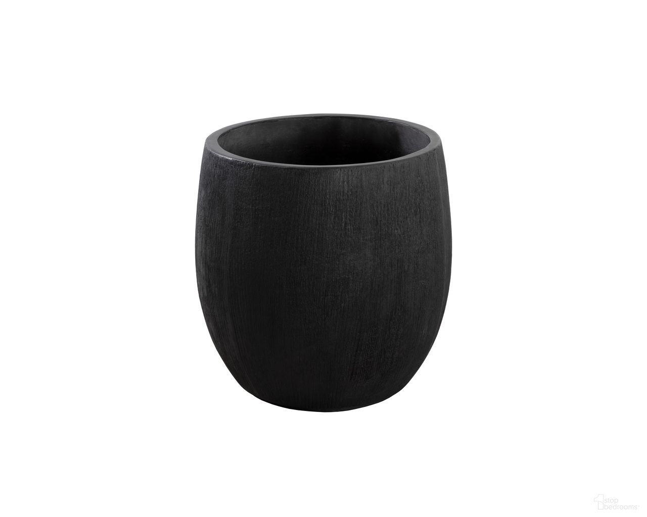 Coleus Small Round Planter In Black