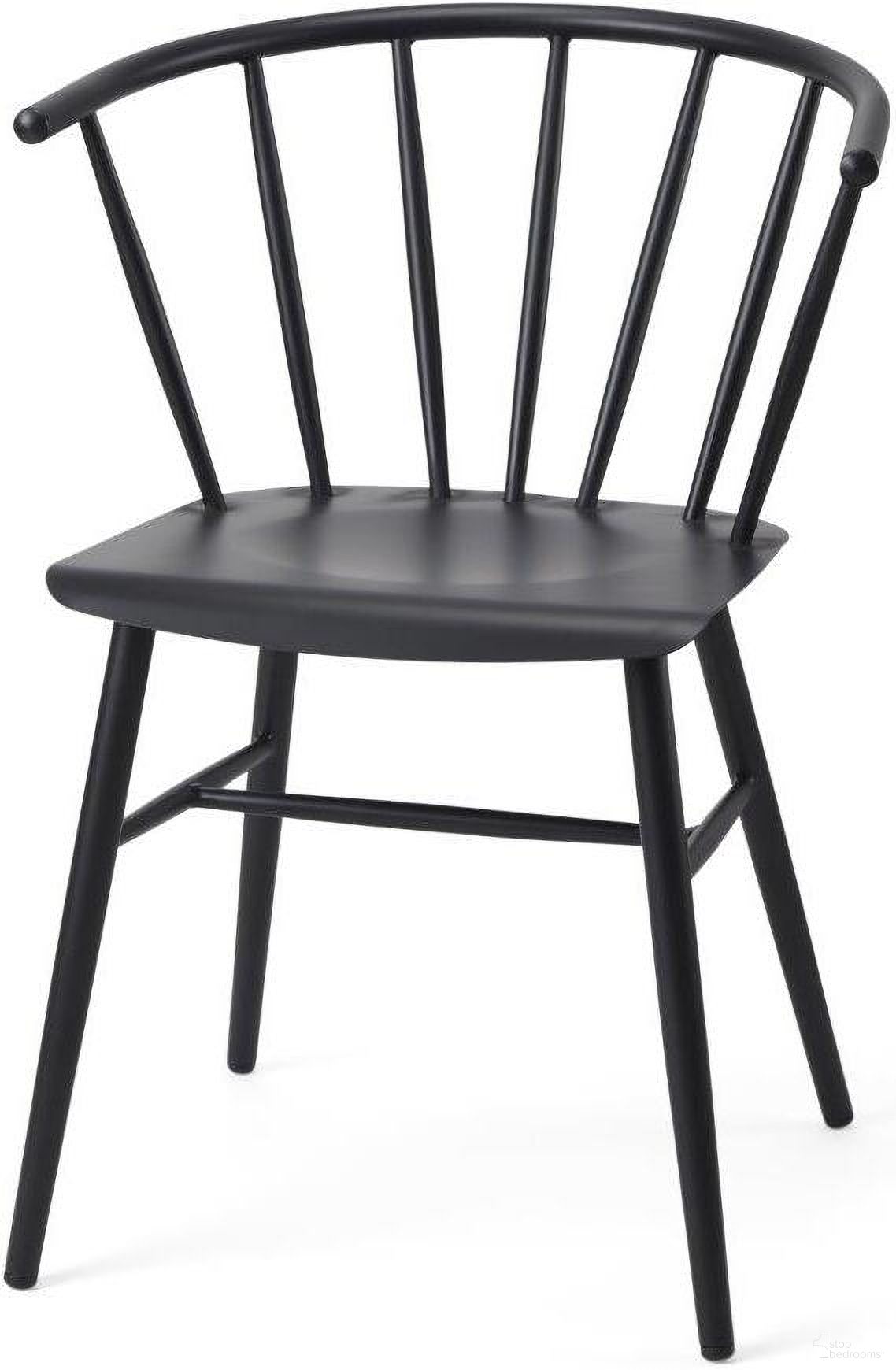 The appearance of Colin Black Metal Dining Chair designed by Mercana in the country / farmhouse interior design. This black piece of furniture was selected by 1StopBedrooms from Colin Collection to add a touch of cosiness and style into your home. Sku: 69840. Material: Metal. Chair Type: Side Chair.