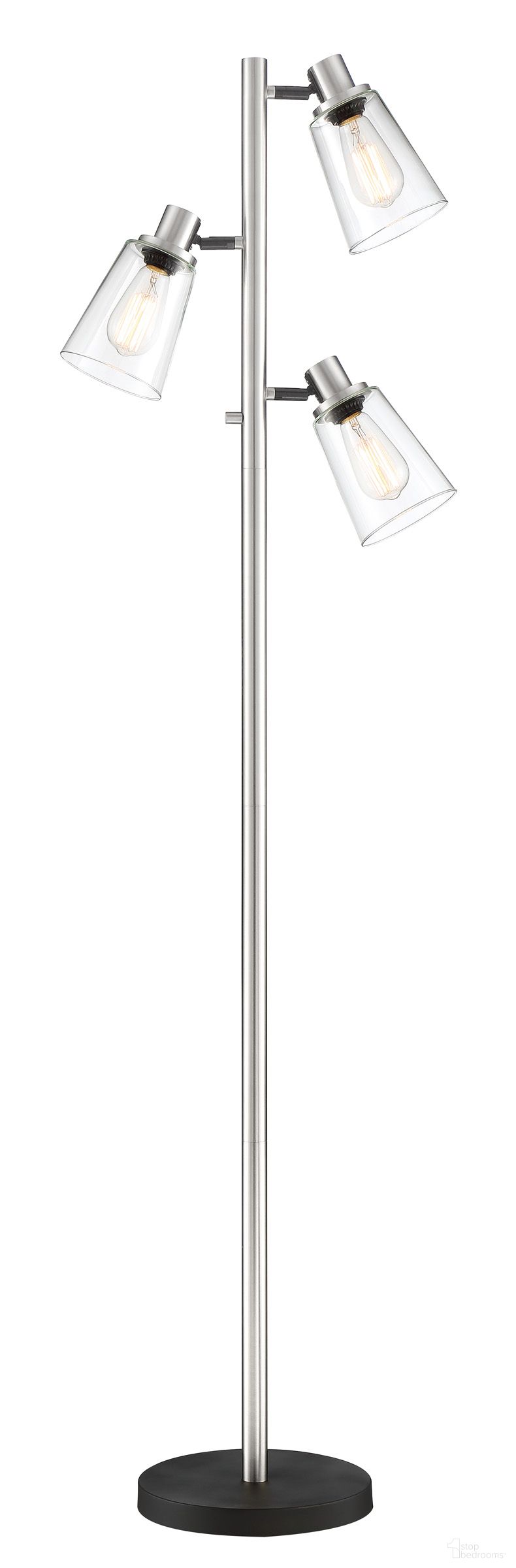 Colinton Floor Lamp In Brushed Nickel
