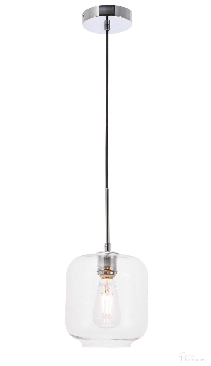 Collier 1 Light Chrome And Clear Glass Pendant LD2272C