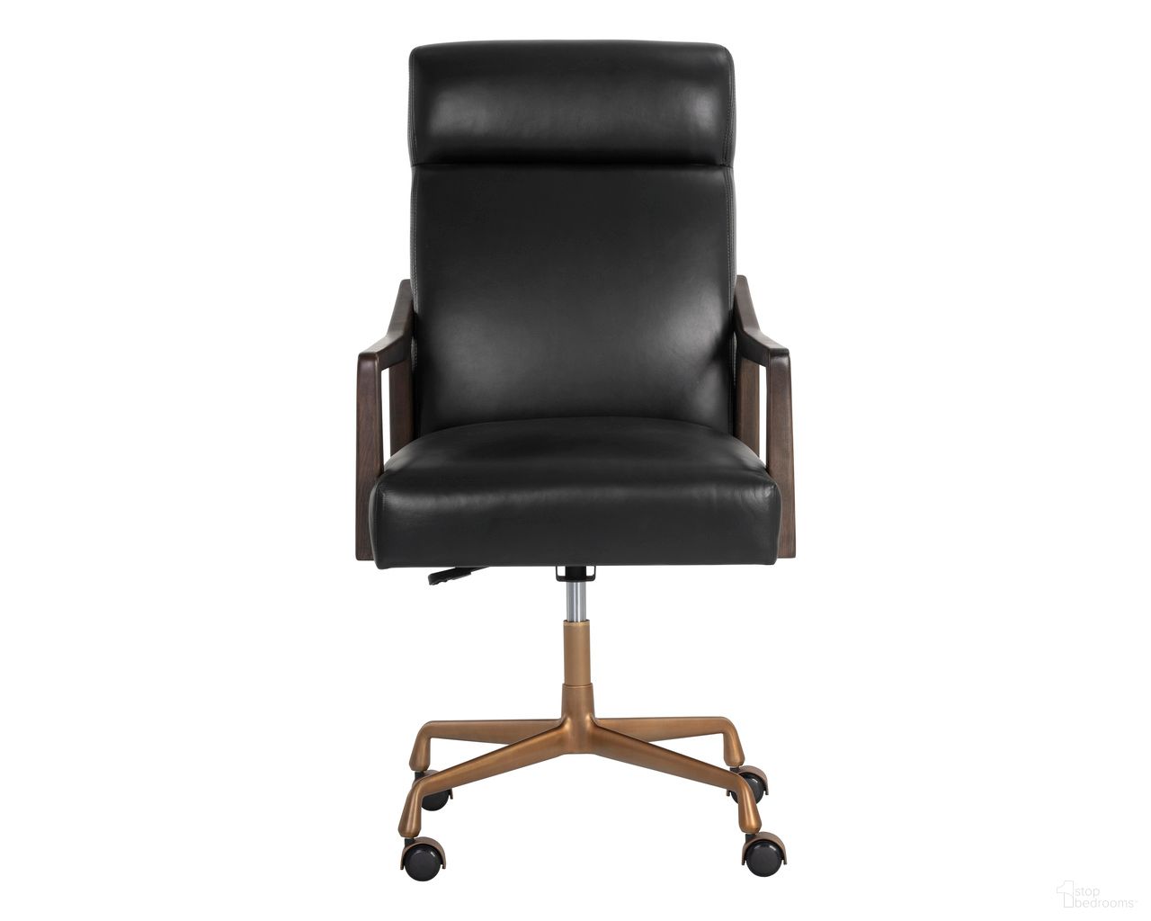 Collin Office Chair In Brown and Cortina Black