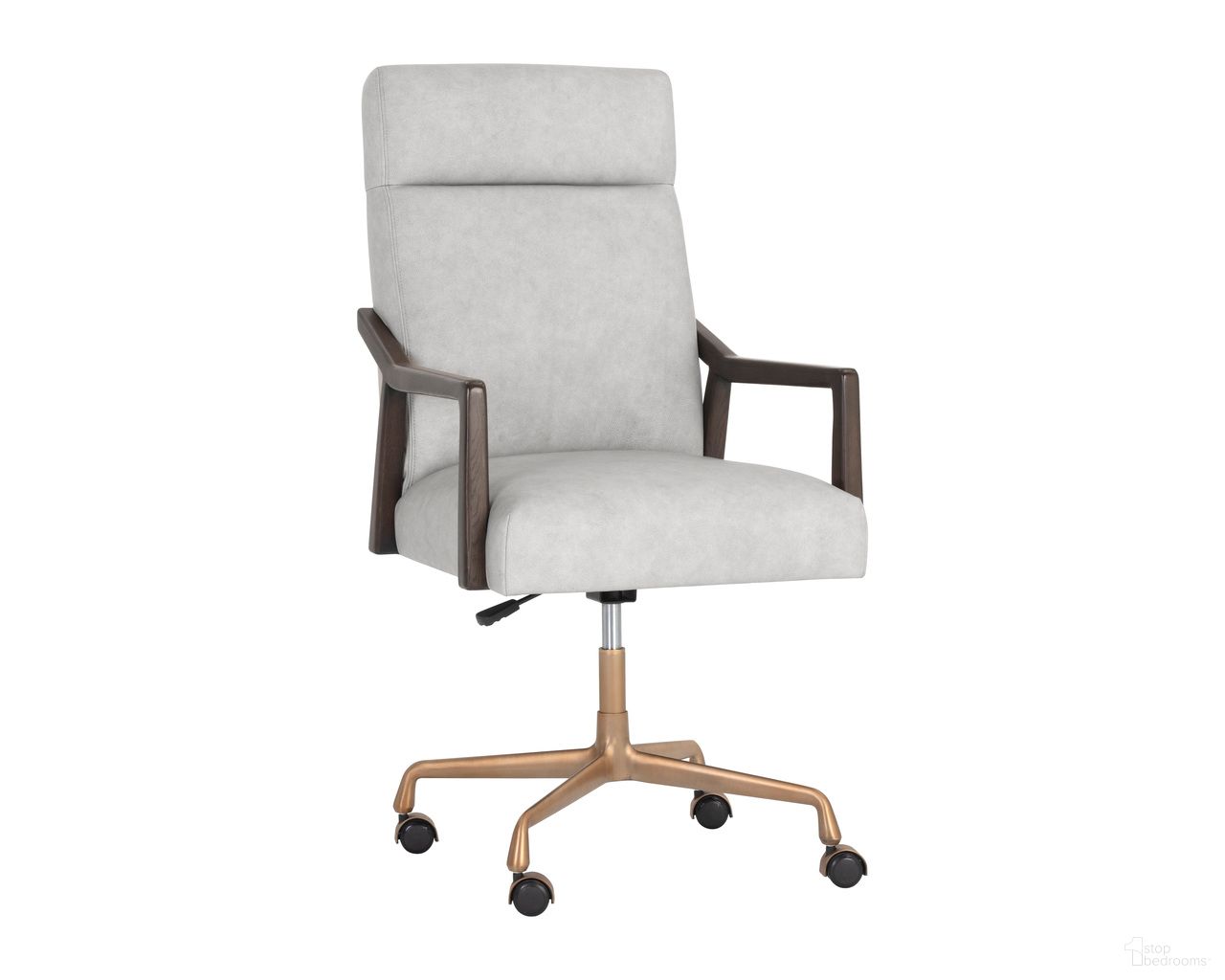 Collin Office Chair In Brown and Saloon Light Grey