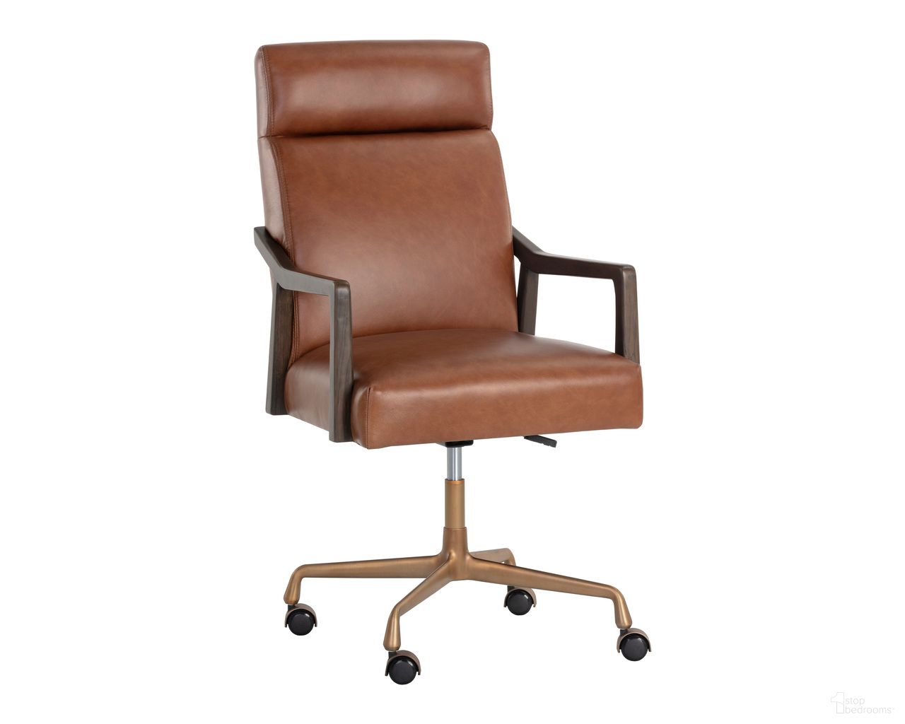 Collin Office Chair In Brown and Shalimar Tobacco