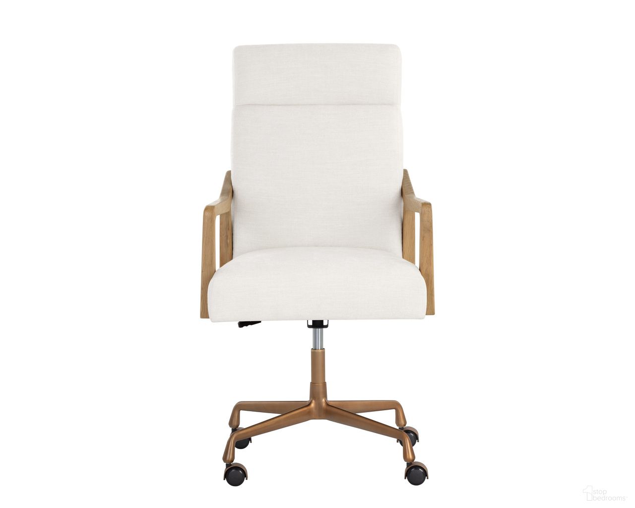 Collin Office Chair In Natural and Heather Ivory Tweed