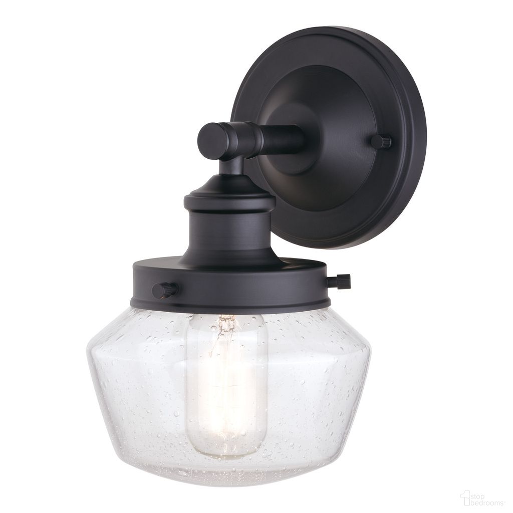 The appearance of Collins 6 Inch Outdoor Wall Light In Matte Black designed by Vaxcel in the country / farmhouse interior design. This matte black piece of furniture  was selected by 1StopBedrooms from Collins Collection to add a touch of cosiness and style into your home. Sku: T0573. Material: Steel.