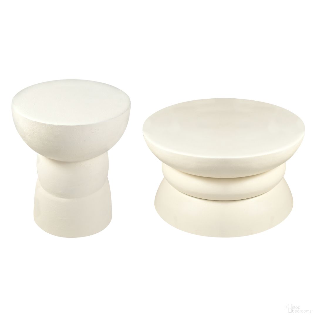 The appearance of Collins Aluminum Occasional Table Set In Cream designed by Meridian in the modern / contemporary interior design. This cream piece of furniture  was selected by 1StopBedrooms from Collins Collection to add a touch of cosiness and style into your home. Sku: 99030Cream-CT;99030Cream-ET. Material: Aluminum.