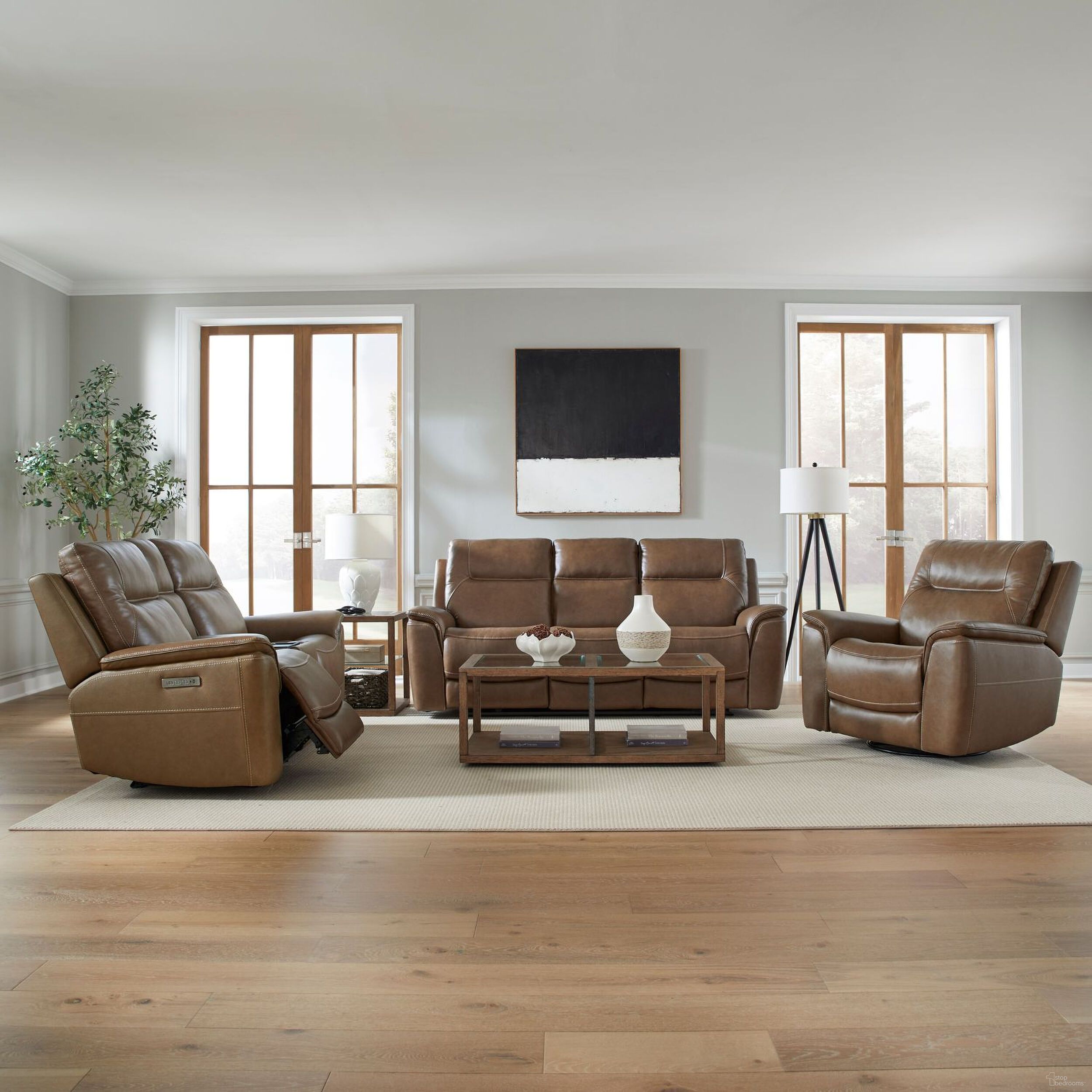 The appearance of Collins Living Room Set In York Chestnut designed by Liberty in the transitional interior design. This york chestnut piece of furniture was selected by 1StopBedrooms from Collins Collection to add a touch of cosiness and style into your home. Sku: 7016CN-33P;7016CN-23P. Material: Plywood.