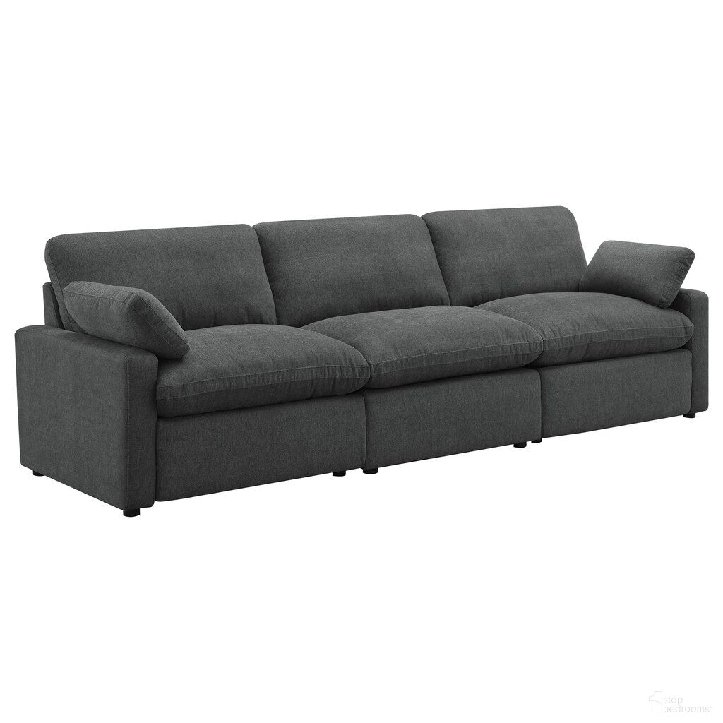 The appearance of Collins Modular Power Sofa In Dark Grey designed by Coaster in the transitional interior design. This dark grey piece of furniture  was selected by 1StopBedrooms from Collins Collection to add a touch of cosiness and style into your home. Sku: 609530AC;609530LRP;609530RRP. Material: Polyester.