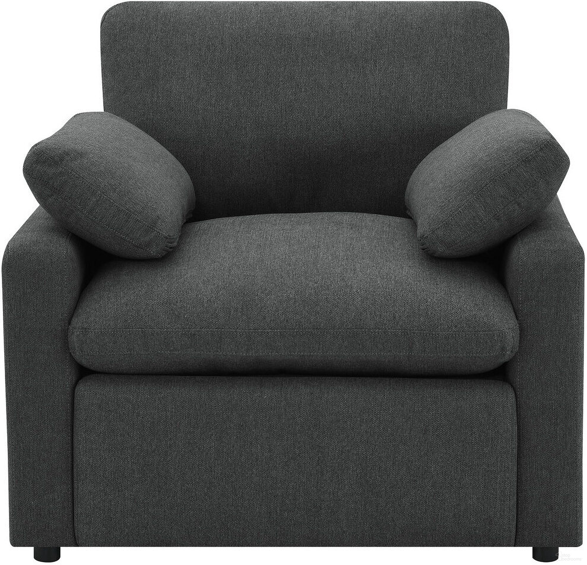 The appearance of Collins Upholstered Power Recliner Chair In Dark Grey designed by Coaster in the transitional interior design. This dark grey piece of furniture was selected by 1StopBedrooms from Collins Collection to add a touch of cosiness and style into your home. Sku: 609533P. Material: Polyester.
