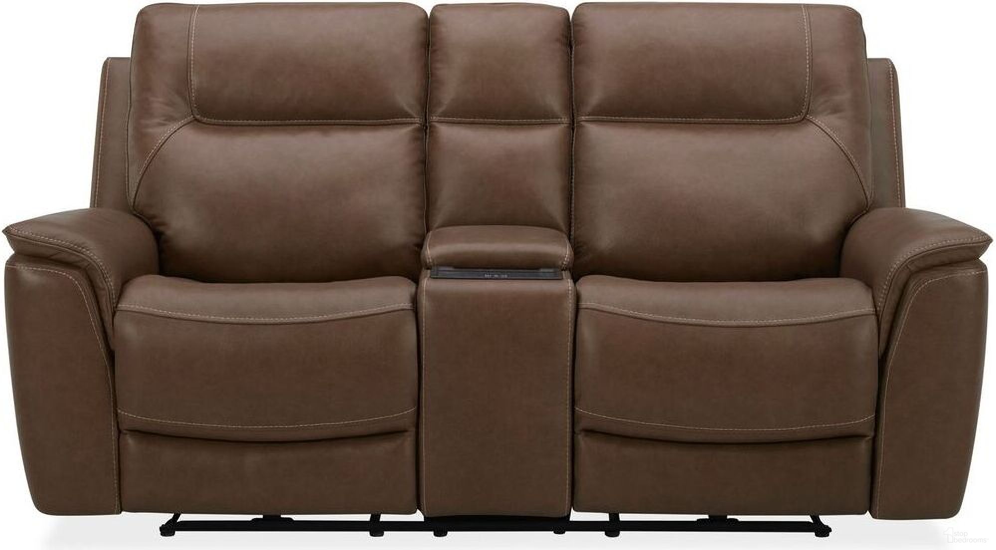 The appearance of Collins Loveseat with Console P3 and ZG In York Chestnut designed by Liberty in the transitional interior design. This york chestnut piece of furniture was selected by 1StopBedrooms from Collins Collection to add a touch of cosiness and style into your home. Sku: 7016CN-23P. Material: Solid Hardwood.