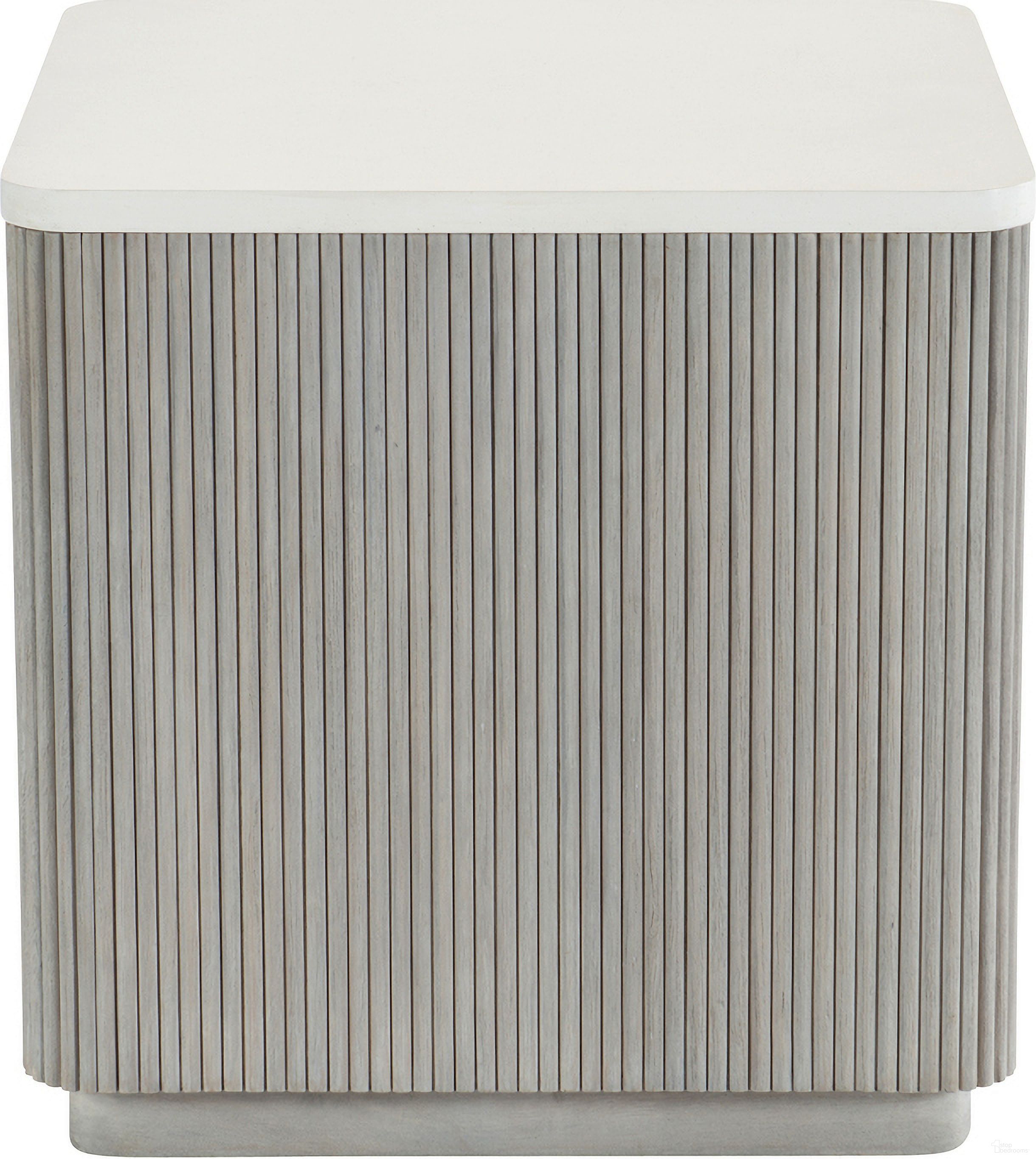 The appearance of Colonnade Side Table designed by Bernhardt in the modern / contemporary interior design. This faux stone piece of furniture  was selected by 1StopBedrooms from Colonnade Collection to add a touch of cosiness and style into your home. Sku: 458111. Material: Stone.