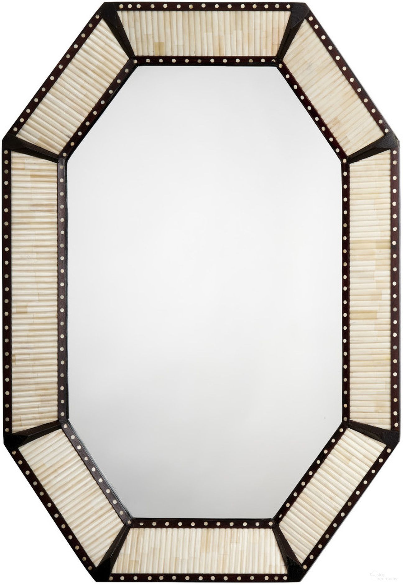 The appearance of Colony Camel Bone Mirror In Off White designed by Jamie Young Company in the transitional interior design. This off white piece of furniture was selected by 1StopBedrooms from Colony Collection to add a touch of cosiness and style into your home. Sku: 6COLO-MIOW. Material: Wood.