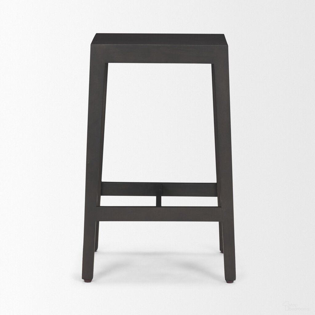 The appearance of Colony Solid Wood Counter Stool In Black and Brown designed by Mercana in the modern / contemporary interior design. This black/brown piece of furniture  was selected by 1StopBedrooms from Colony Collection to add a touch of cosiness and style into your home. Sku: 71133. Material: Mango Wood.