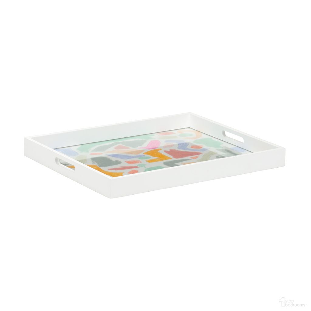 Coloring Tray In Blue and Cream