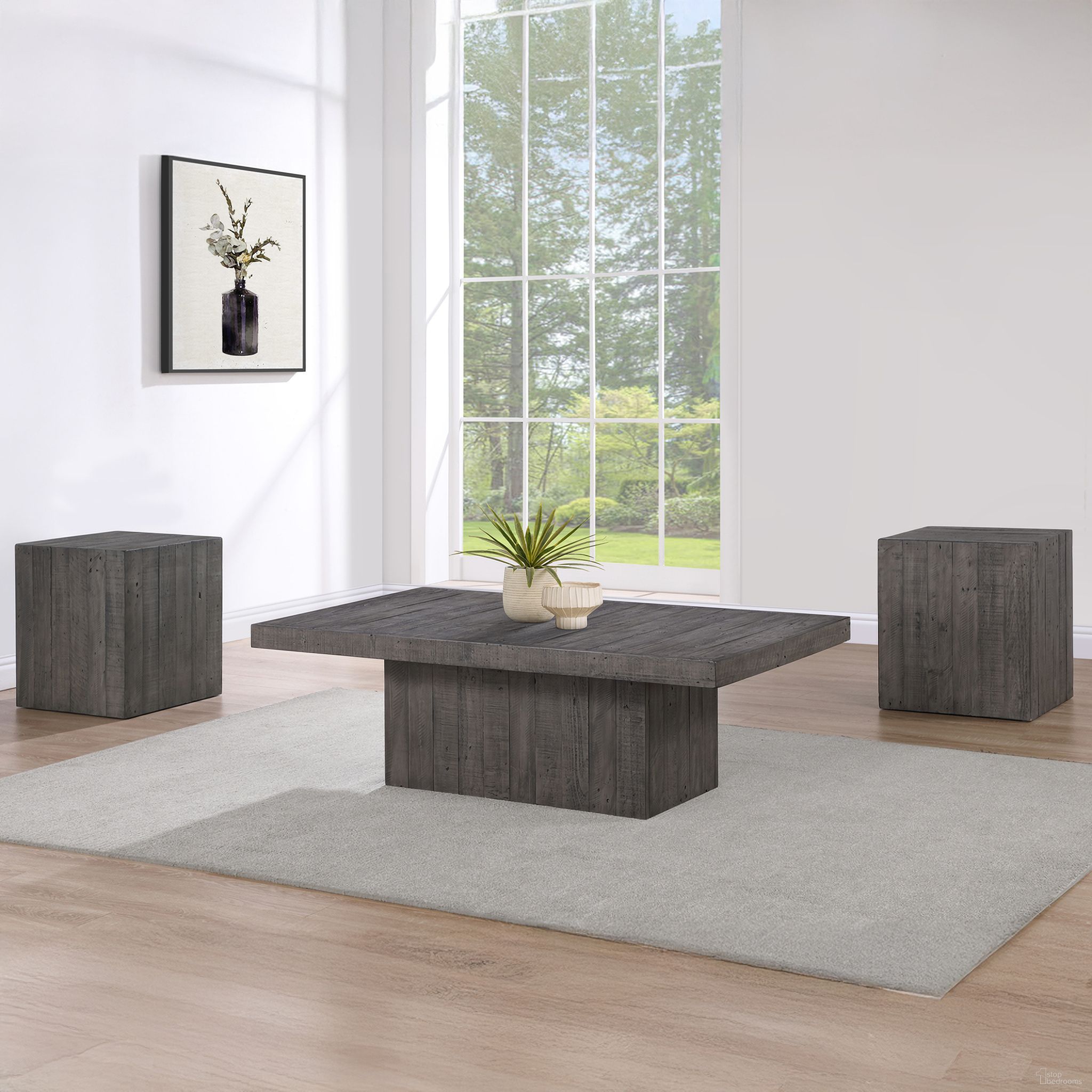 The appearance of Colson Occasional Table Set In Gray designed by Steve Silver in the rustic / southwestern interior design. This gray piece of furniture  was selected by 1StopBedrooms from Colson Collection to add a touch of cosiness and style into your home. Sku: COS100C;COS100E. Material: Iron.