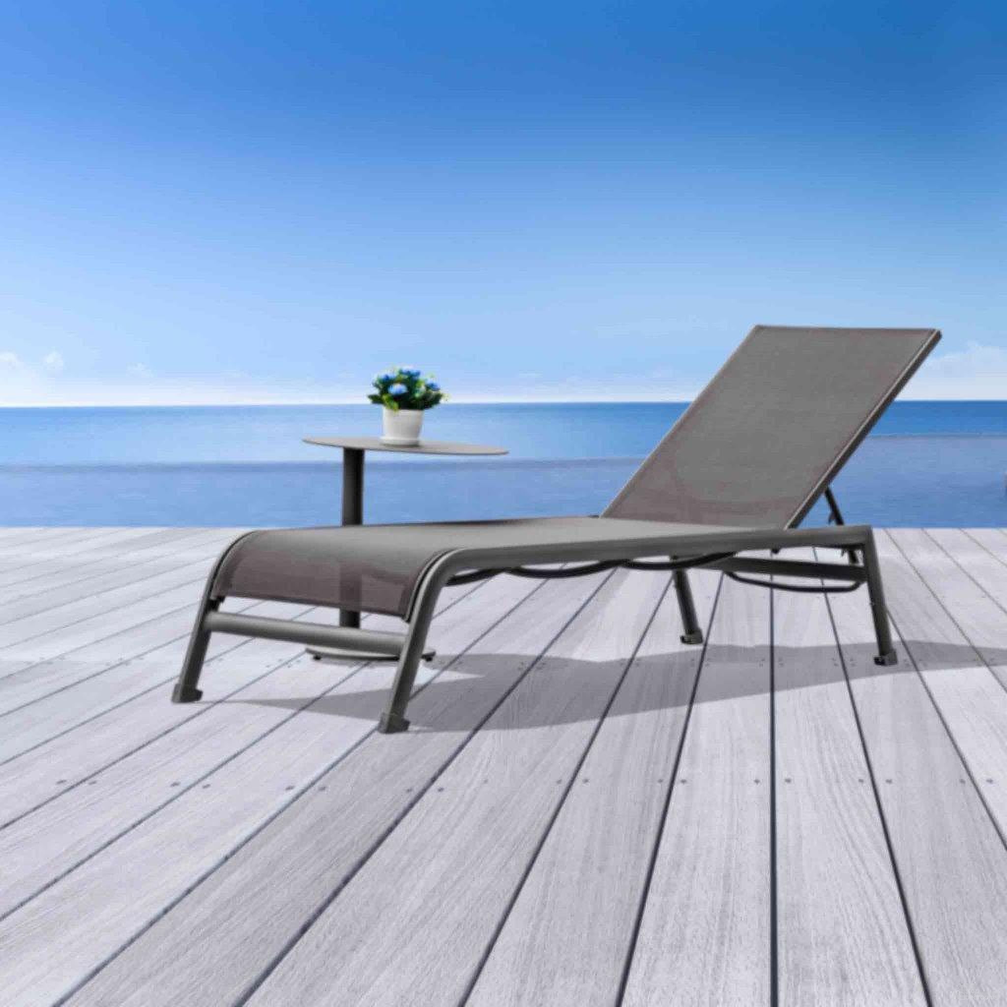 The appearance of Colton Indoor-Outdoor Aluminum Side Table designed by Whiteline Modern Living in the modern / contemporary interior design. This grey piece of furniture  was selected by 1StopBedrooms from Colton Collection to add a touch of cosiness and style into your home. Sku: ST1608-GRY. Material: Aluminum.