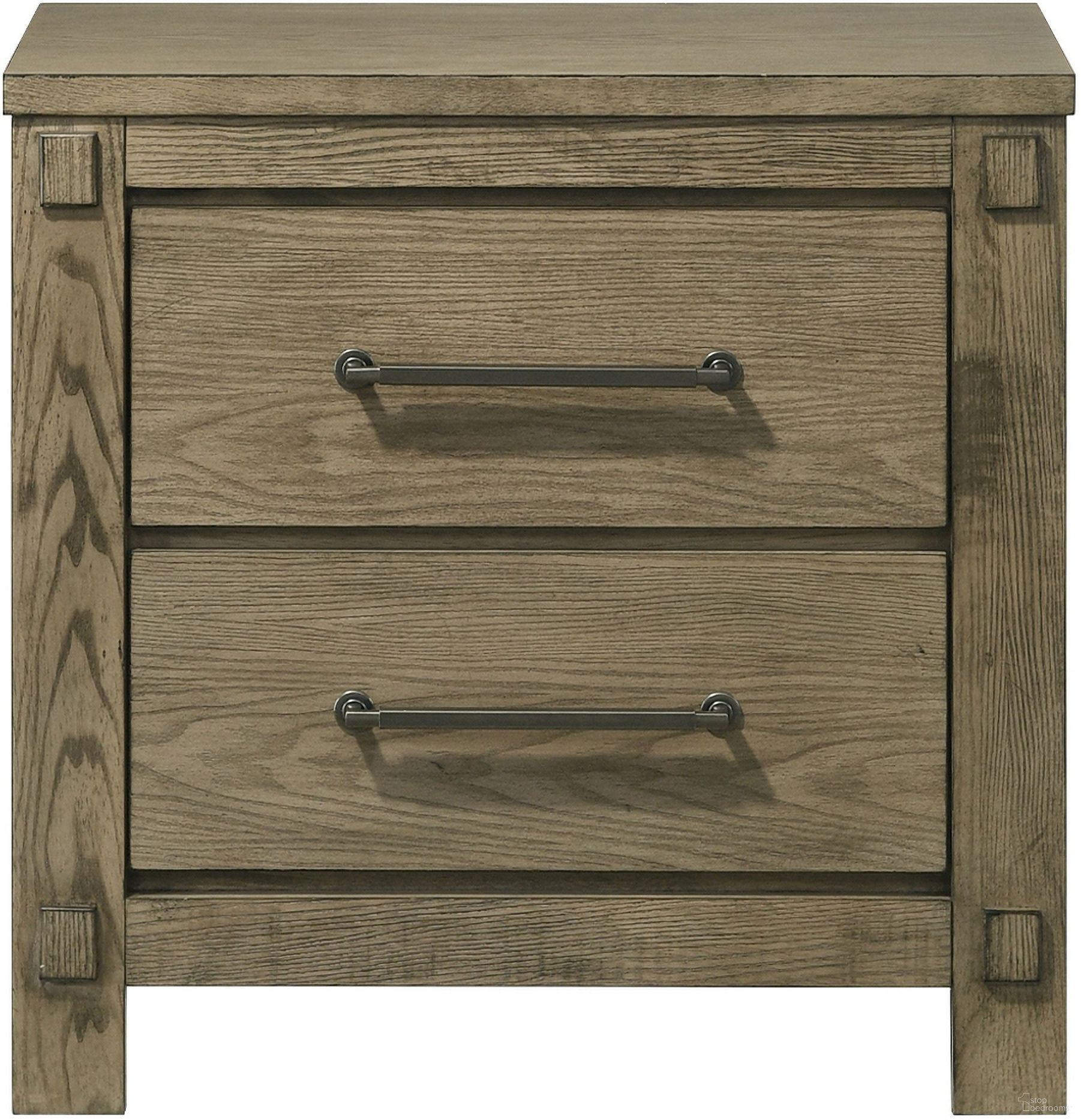 The appearance of Colton Nightstand In Antique White Oak designed by ACME in the modern / contemporary interior design. This antique white oak piece of furniture  was selected by 1StopBedrooms from Colton Collection to add a touch of cosiness and style into your home. Sku: BD05293.
