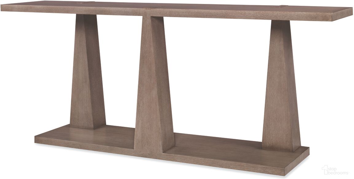The appearance of Column Console Table In Timber Grey designed by Century Furniture in the modern / contemporary interior design. This timber grey piece of furniture was selected by 1StopBedrooms from Casa Bella Collection to add a touch of cosiness and style into your home. Sku: C5H-723. Material: Oak Veneer.