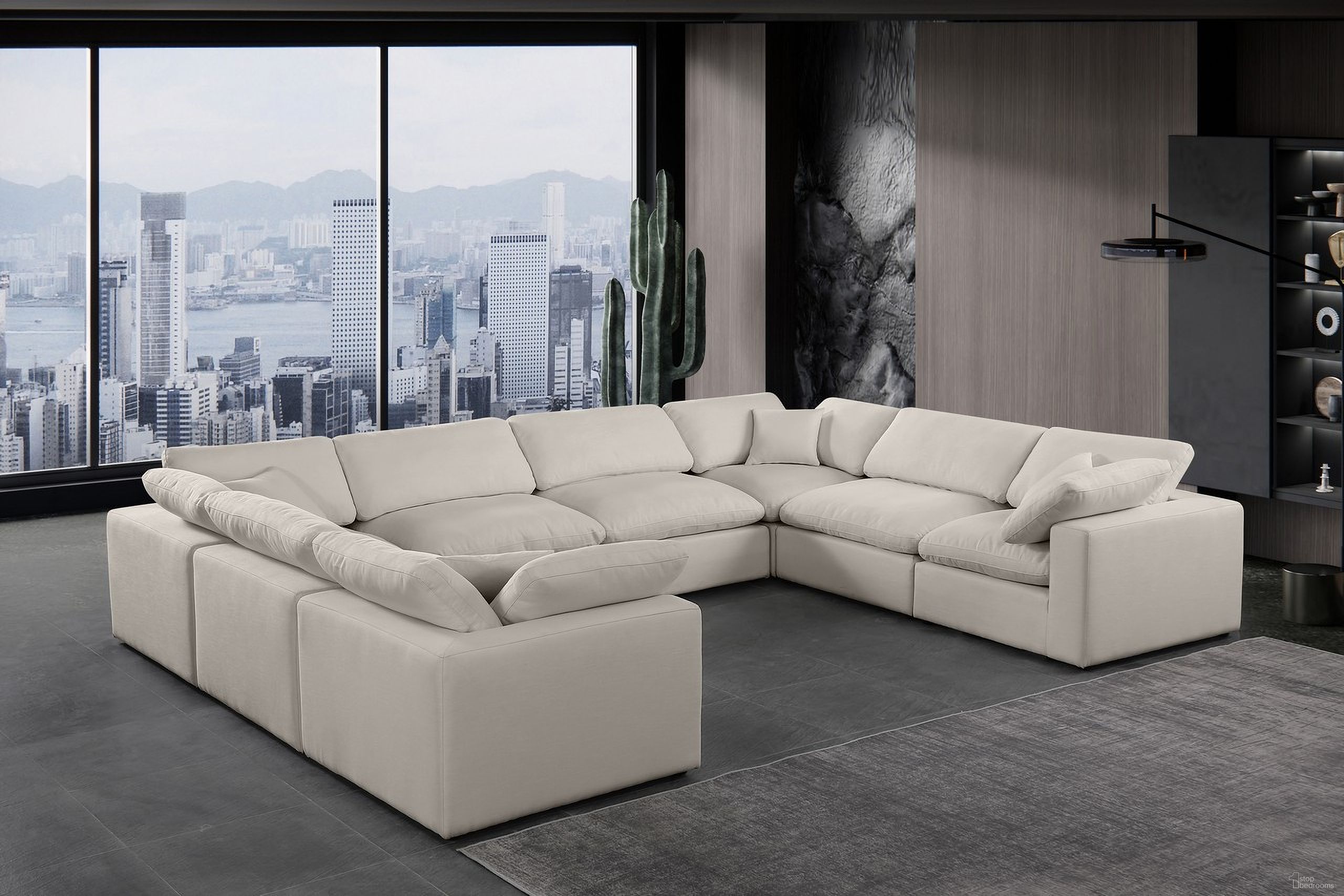 The appearance of Comfy Linen Textured Fabric 8 Piece Modular Sectional In Beige and Espresso designed by Meridian in the modern / contemporary interior design. This beige piece of furniture was selected by 1StopBedrooms from Comfy Collection to add a touch of cosiness and style into your home. Sku: 187Beige-Armless;187Beige-Armless;187Beige-Armless;187Beige-Armless;187Beige-Corner;187Beige-Corner;187Beige-Corner;187Beige-Corner. Material: Linen. Layout: Modular.