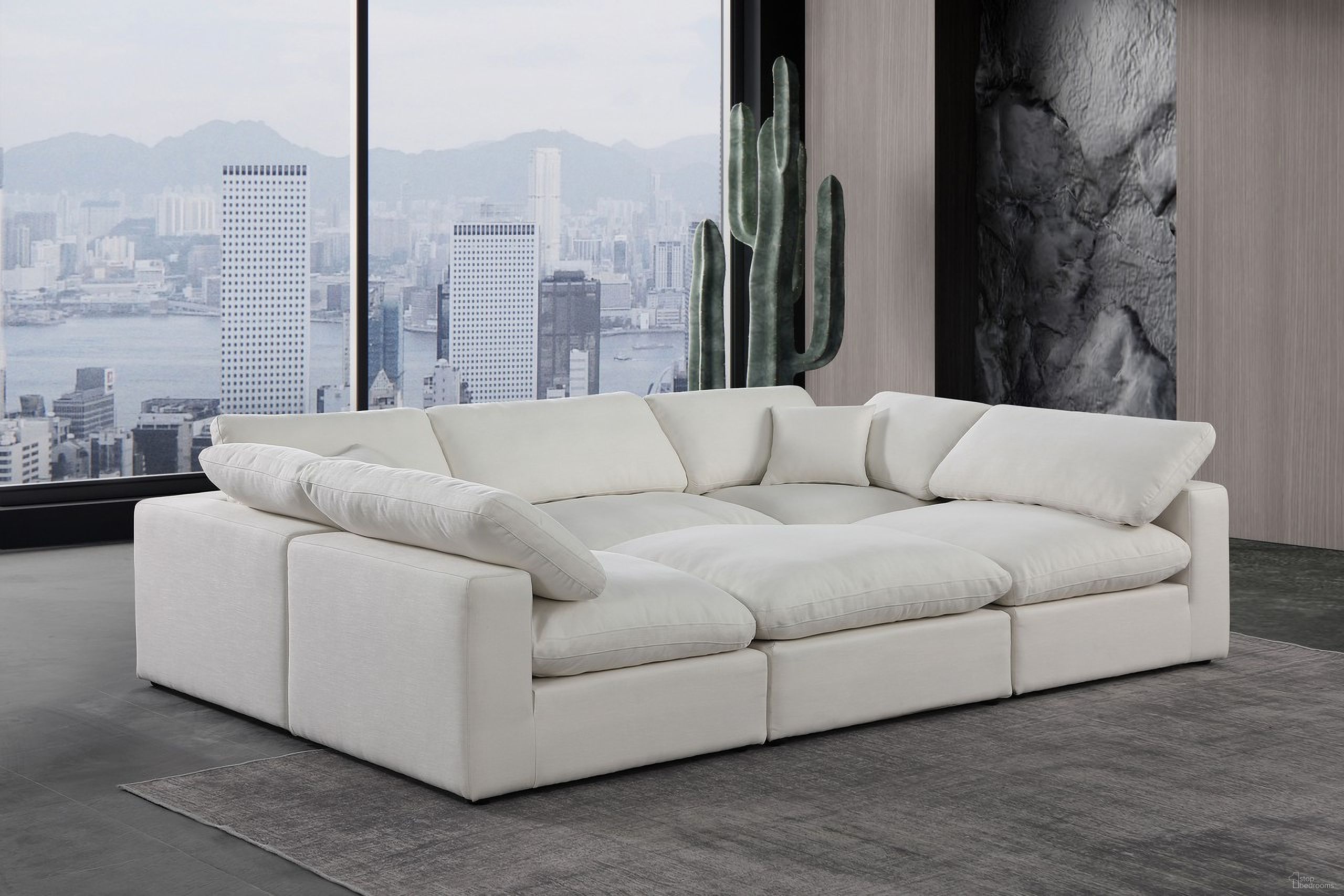 The appearance of Comfy Linen Textured Fabric 6 Piece Modular Sectional In Cream designed by Meridian in the modern / contemporary interior design. This cream piece of furniture was selected by 1StopBedrooms from Comfy Collection to add a touch of cosiness and style into your home. Sku: 187Cream-Armless;187Cream-Armless;187Cream-Armless;187Cream-Corner;187Cream-Corner;187Cream-Ott. Material: Linen. Layout: Modular.