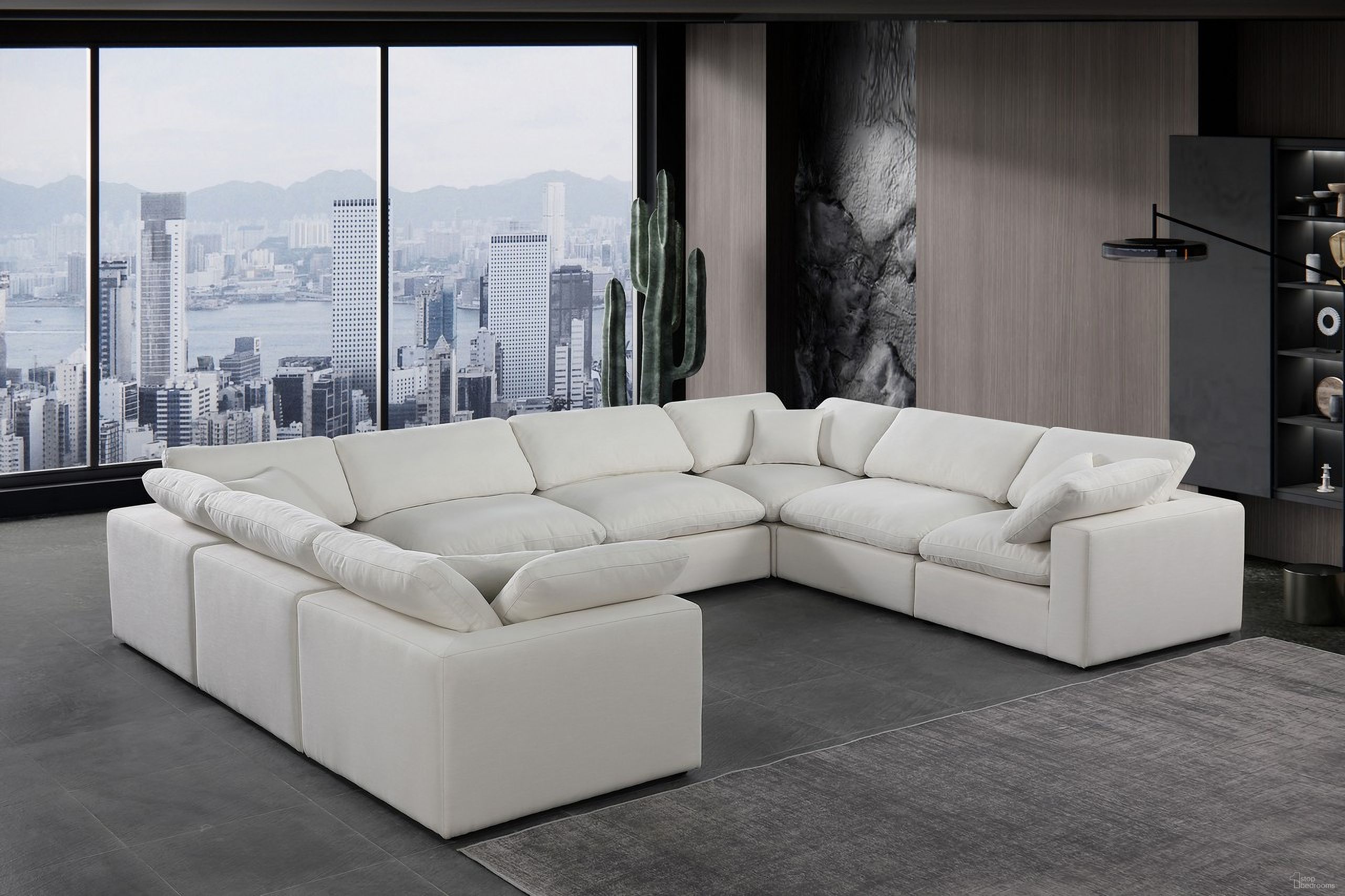 The appearance of Comfy Linen Textured Fabric 8 Piece Modular Sectional In Cream and Espresso designed by Meridian in the modern / contemporary interior design. This cream piece of furniture was selected by 1StopBedrooms from Comfy Collection to add a touch of cosiness and style into your home. Sku: 187Cream-Armless;187Cream-Armless;187Cream-Armless;187Cream-Armless;187Cream-Corner;187Cream-Corner;187Cream-Corner;187Cream-Corner. Material: Linen. Layout: Modular.