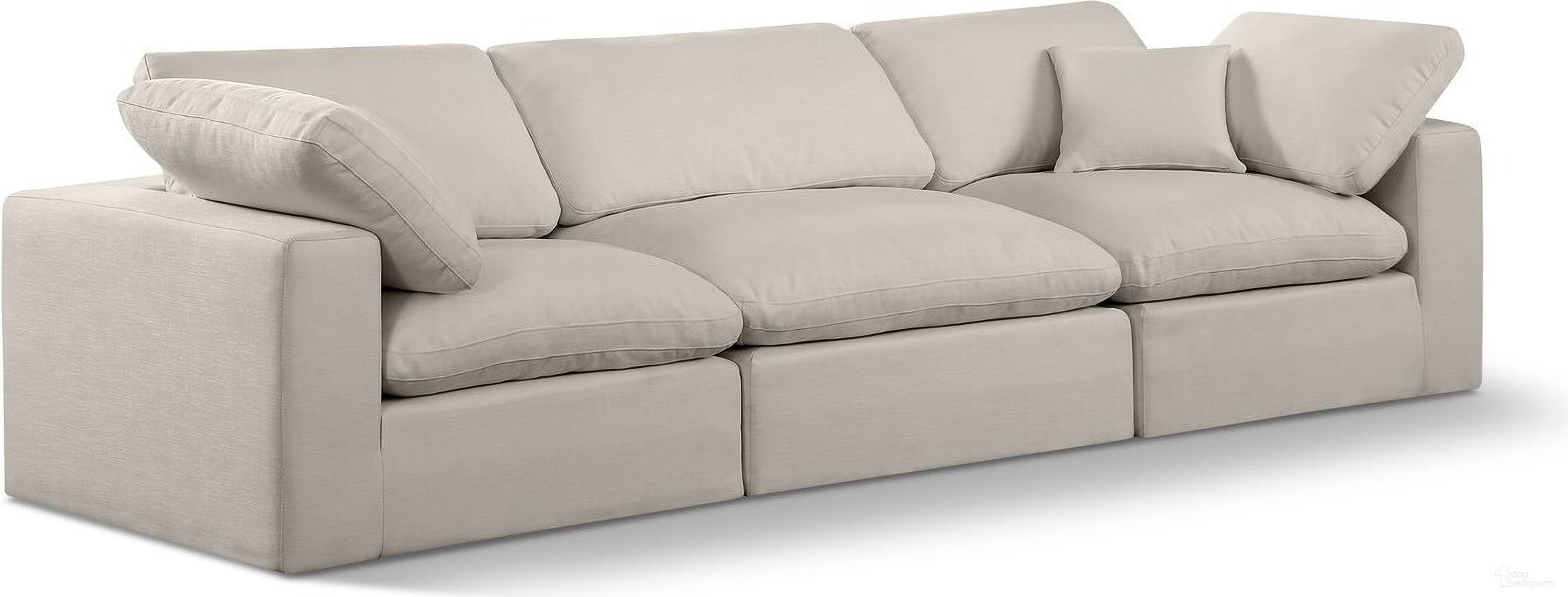 The appearance of Comfy Linen Textured Fabric 3 Seater Modular Sofa with Arm Support In Beige designed by Meridian in the modern / contemporary interior design. This beige piece of furniture was selected by 1StopBedrooms from Comfy Collection to add a touch of cosiness and style into your home. Sku: 187Beige-Armless;187Beige-Corner;187Beige-Corner. Material: Wood.
