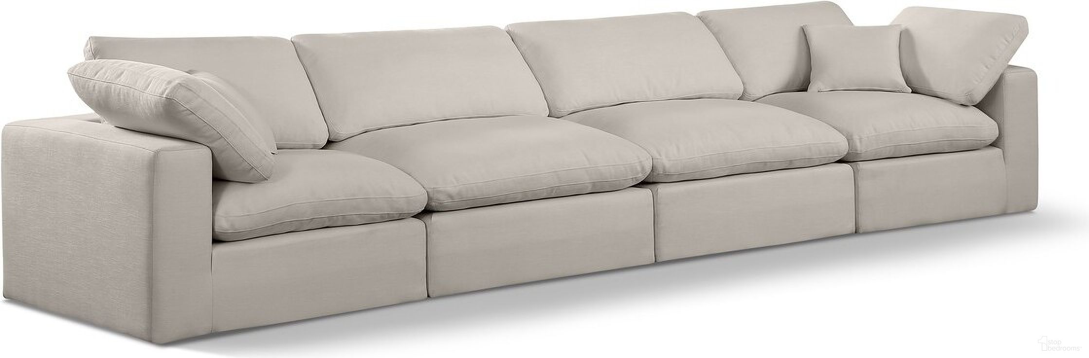 The appearance of Comfy Linen Textured Fabric 4 Seater Modular Sofa with Arm Support In Beige designed by Meridian in the modern / contemporary interior design. This beige piece of furniture was selected by 1StopBedrooms from Comfy Collection to add a touch of cosiness and style into your home. Sku: 187Beige-Armless;187Beige-Armless;187Beige-Corner;187Beige-Corner. Material: Wood.