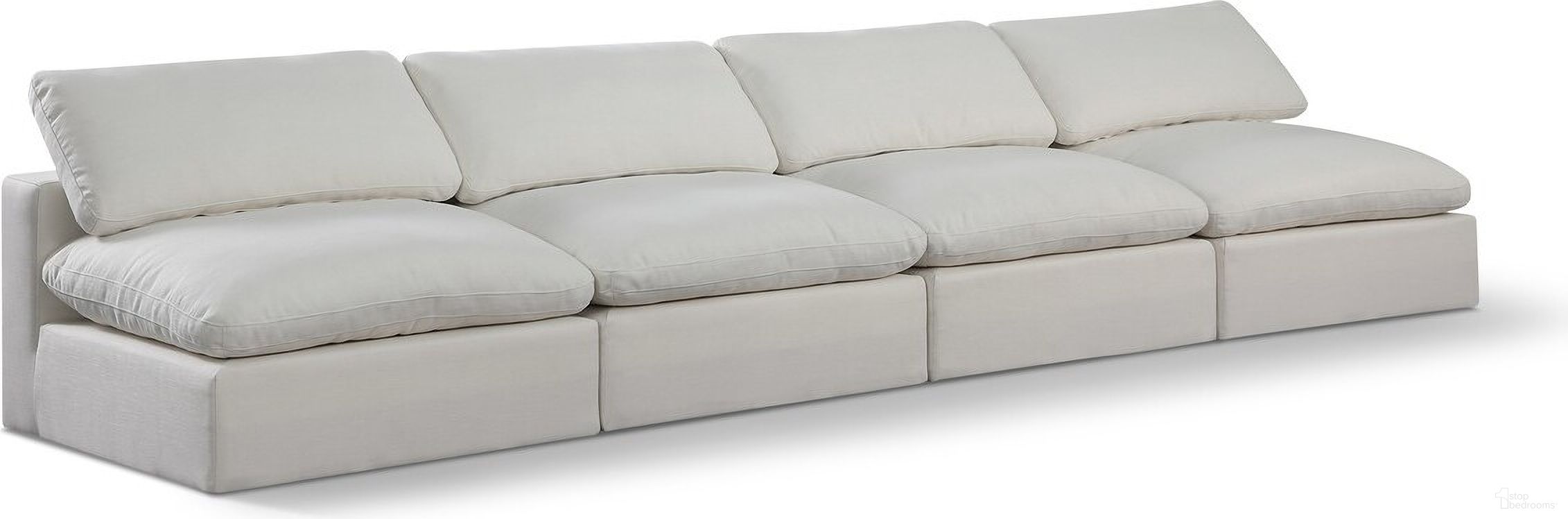 The appearance of Comfy Linen Textured Fabric 4 Seater Modular Sofa In Cream designed by Meridian in the modern / contemporary interior design. This cream piece of furniture was selected by 1StopBedrooms from Comfy Collection to add a touch of cosiness and style into your home. Sku: 187Cream-Armless;187Cream-Armless;187Cream-Armless;187Cream-Armless. Material: Wood.