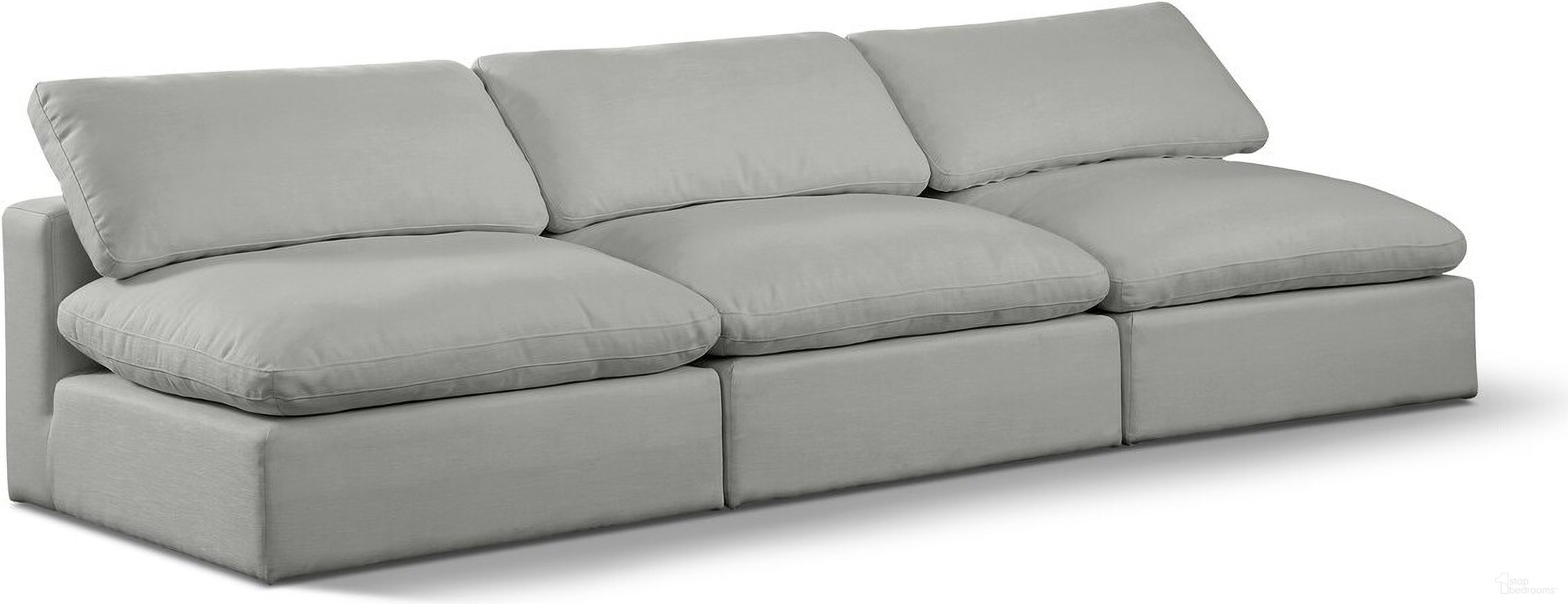 The appearance of Comfy Linen Textured Fabric 3 Seater Modular Sofa In Grey designed by Meridian in the modern / contemporary interior design. This grey piece of furniture was selected by 1StopBedrooms from Comfy Collection to add a touch of cosiness and style into your home. Sku: 187Grey-Armless;187Grey-Armless;187Grey-Armless. Material: Wood.